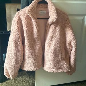 Sherpa jacket fuzzy and warm